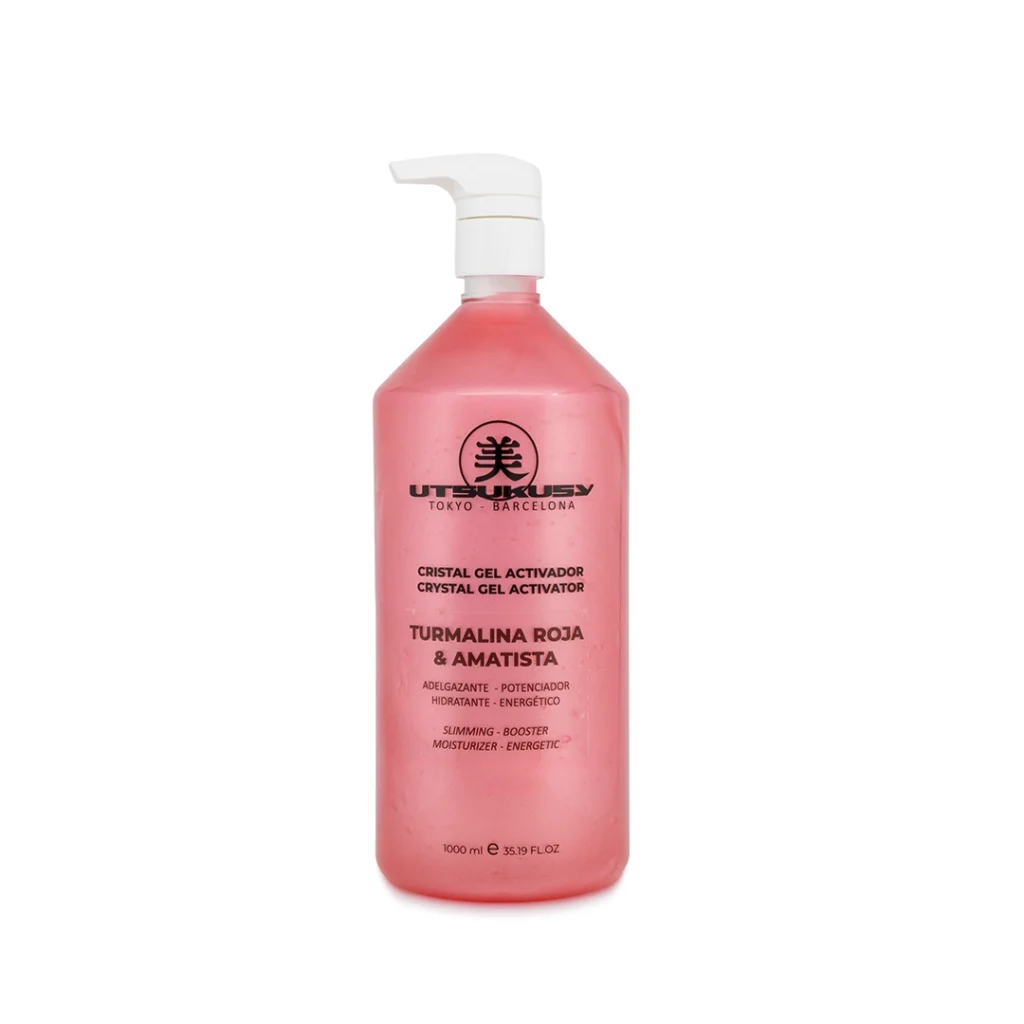 CRISTAL GEL TURMALINA ROJA Y AMATISTA