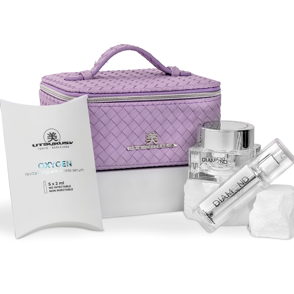 SET DIAMOND CON 5 AMPOLLAS OXYGEN Y NECESER