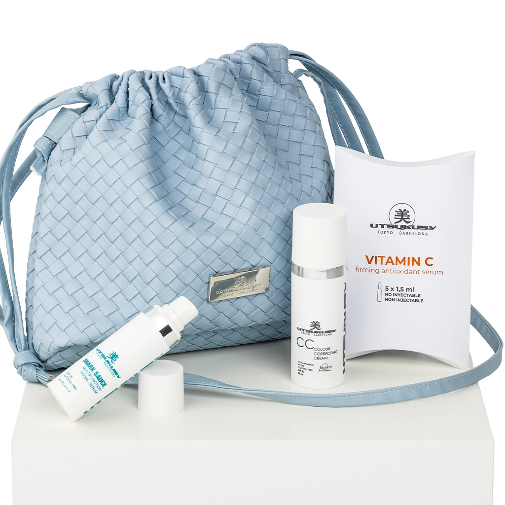 SET SHARK SAUCE CON CC CREAM Y NECESER